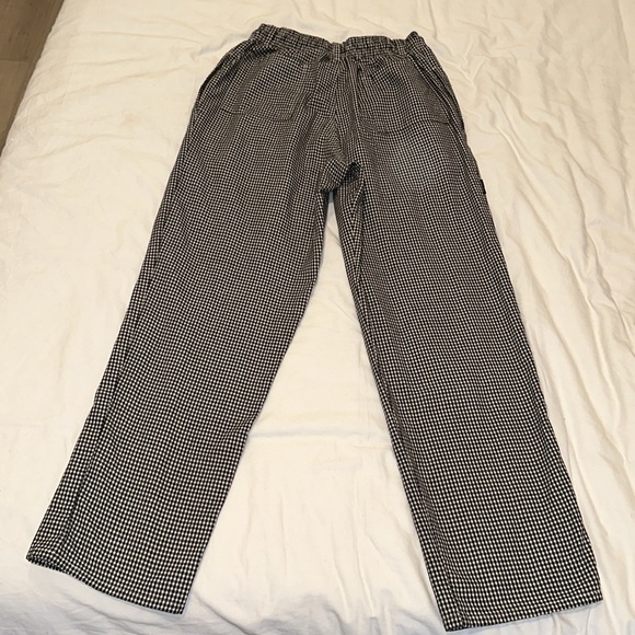 Vintage Newchef Chef Pants Black & White Checkered - Picture 3 of 3